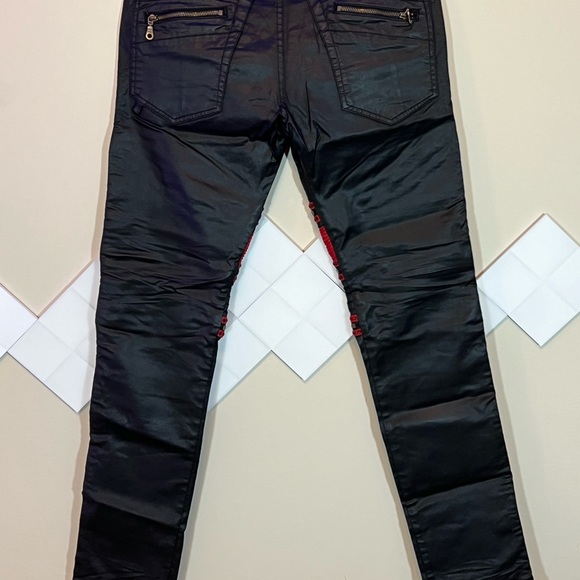 Robins Jeans Biker with Red Crystals. Real Nice! - Picture 2 of 3